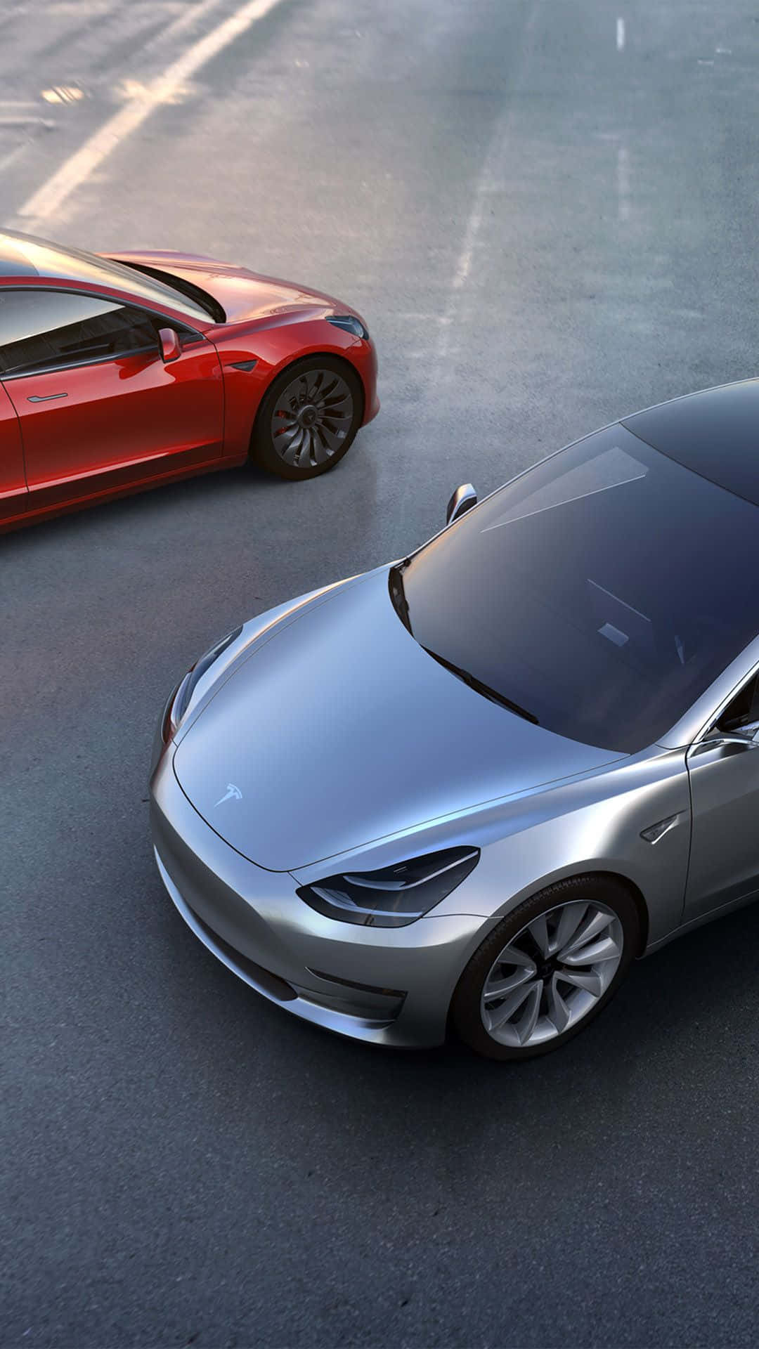 Tesla Model Cars iPhone Wallpaper