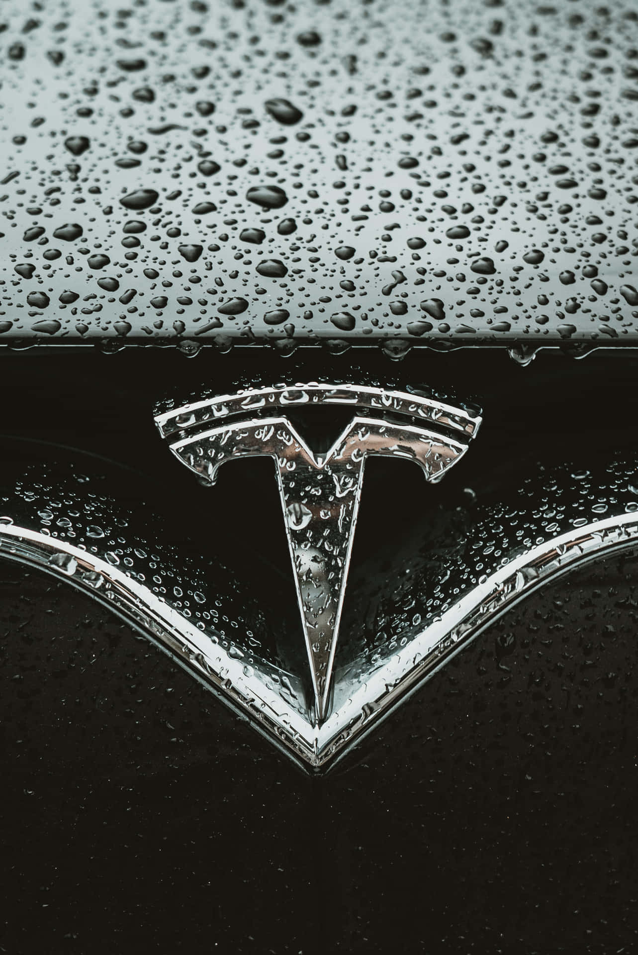 Det Tesla Logo i 4K Opløsning Wallpaper