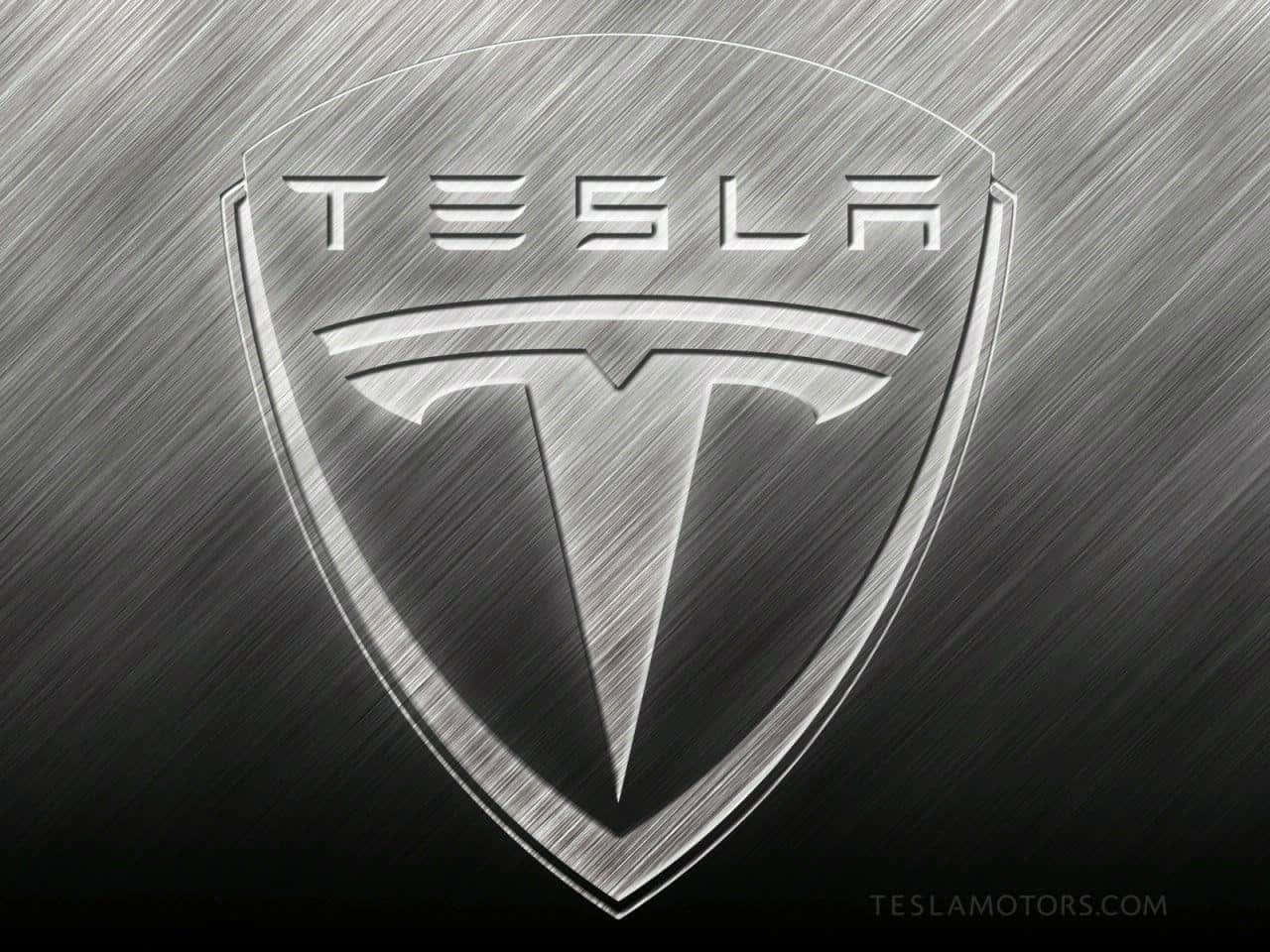 Logode Tesla En 4k. Fondo de pantalla