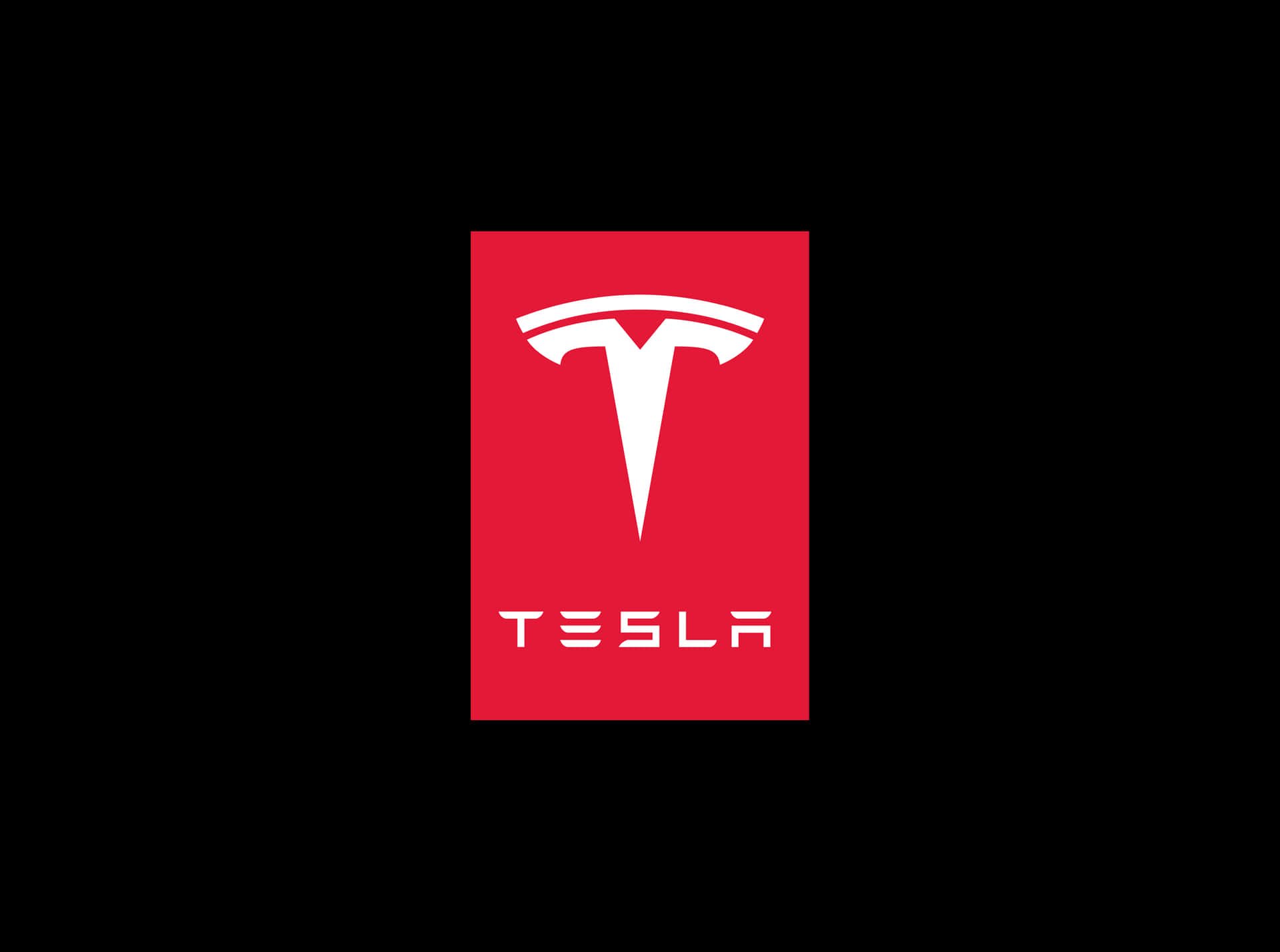 Dasikonische Tesla-logo In 4k-auflösung. Wallpaper
