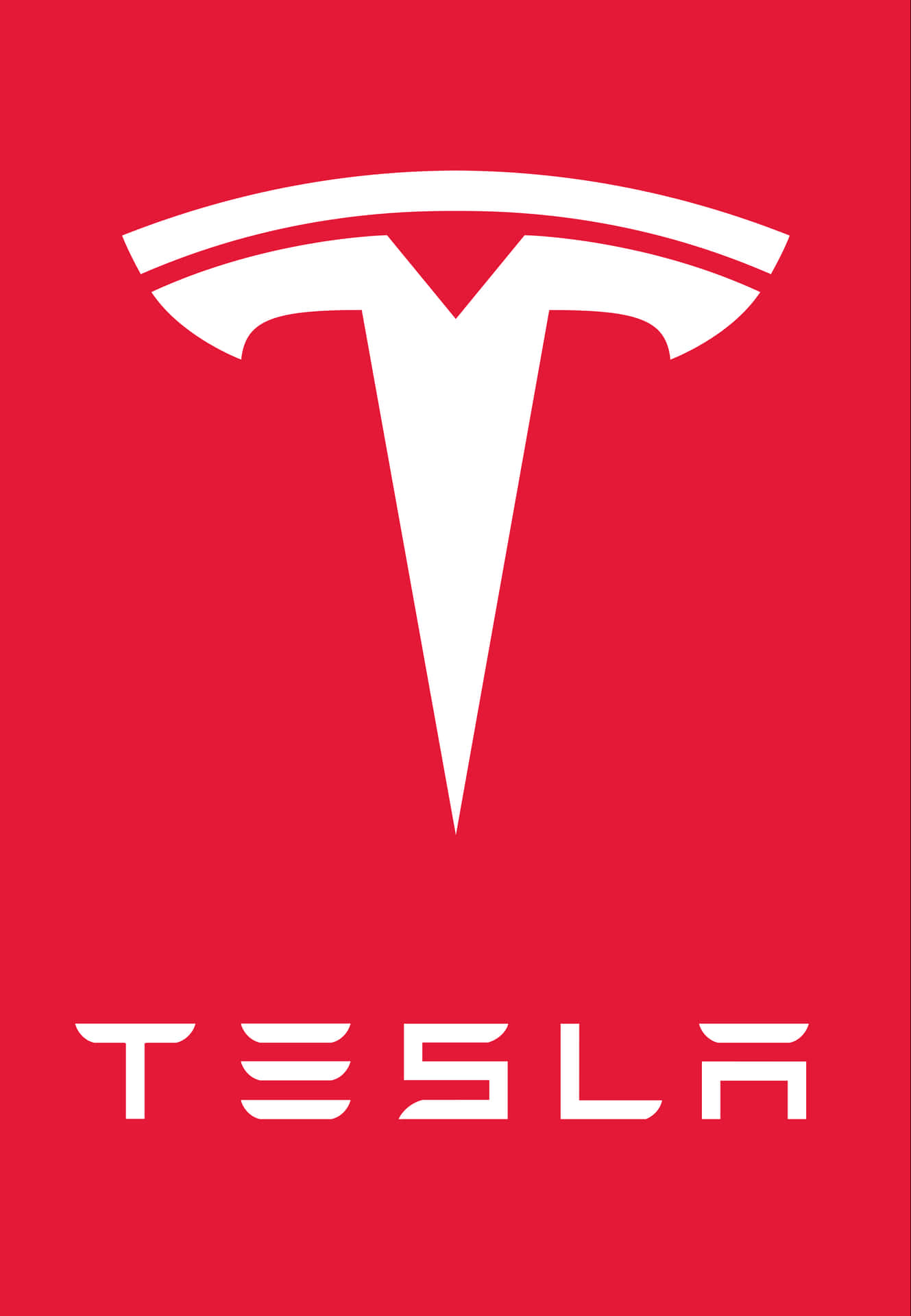 Tesla Logo i 4K Wallpaper