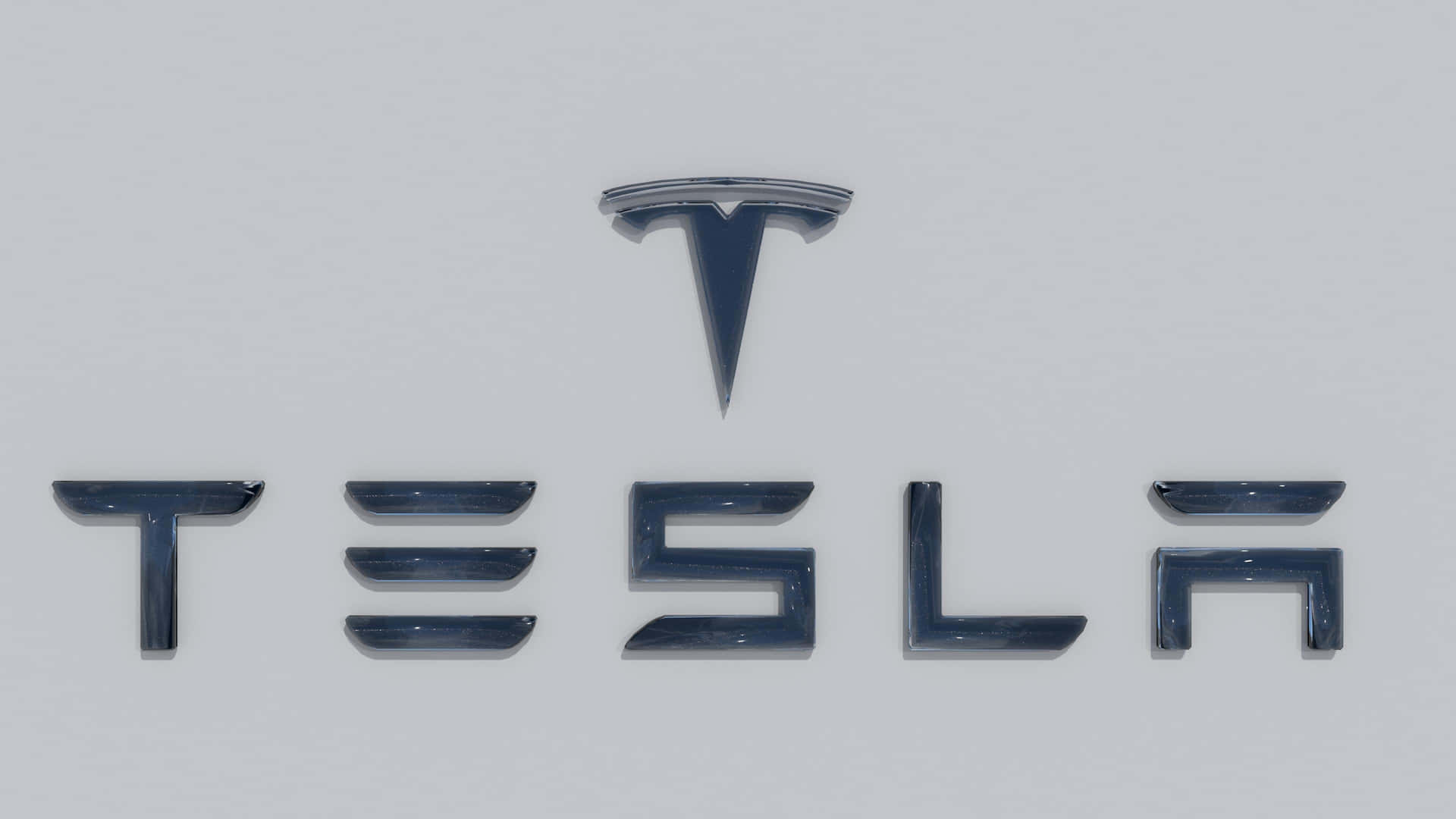 Oicônico Logo Da Tesla Em 4k. Papel de Parede
