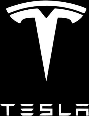 Tesla Logo Blackand White PNG
