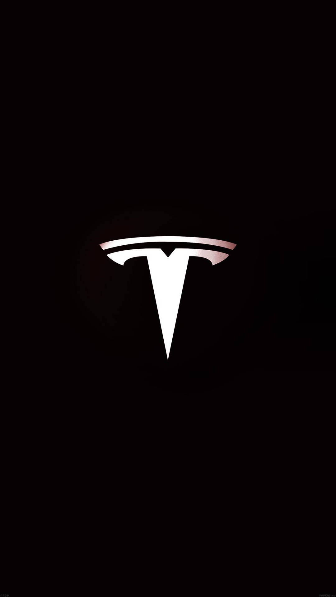 Tesla Logo Dark Iphone Wallpaper