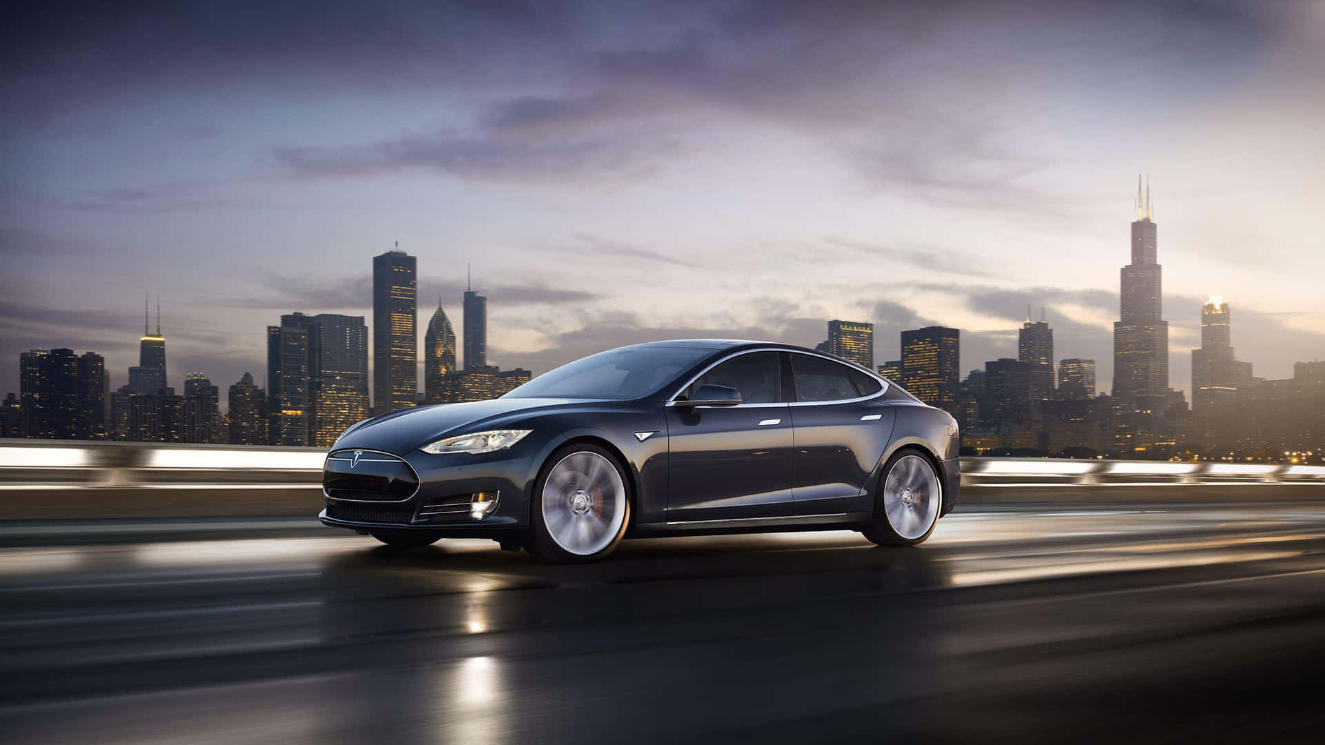 Sleek Tesla Model 3 Luxury Electric Vehicle