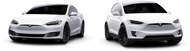 Tesla Model Sand Model X Electric Vehicles PNG