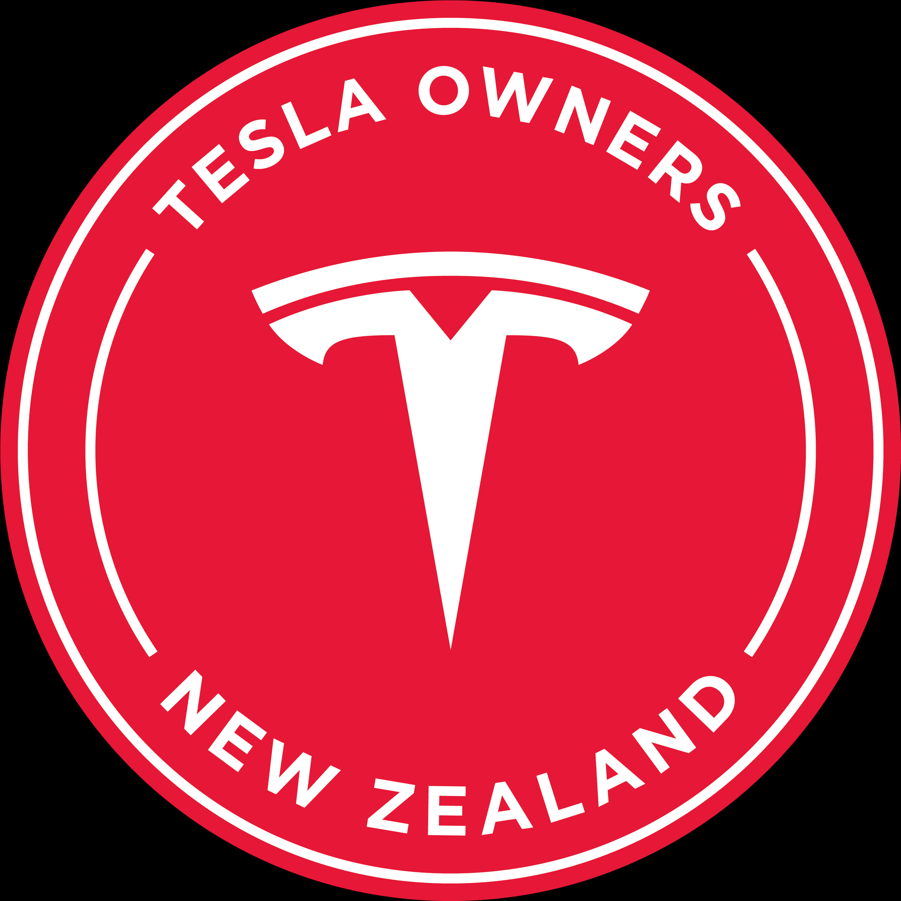 Tesla Owners New Zealand Logo PNG