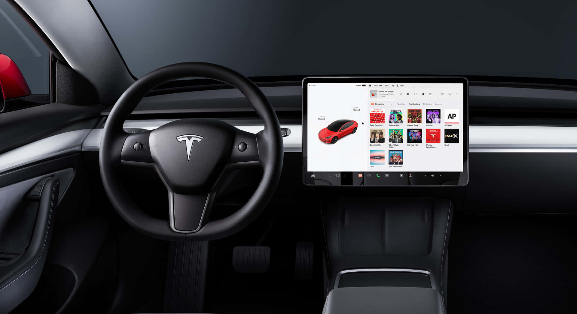 Teslaauto Handler Bild