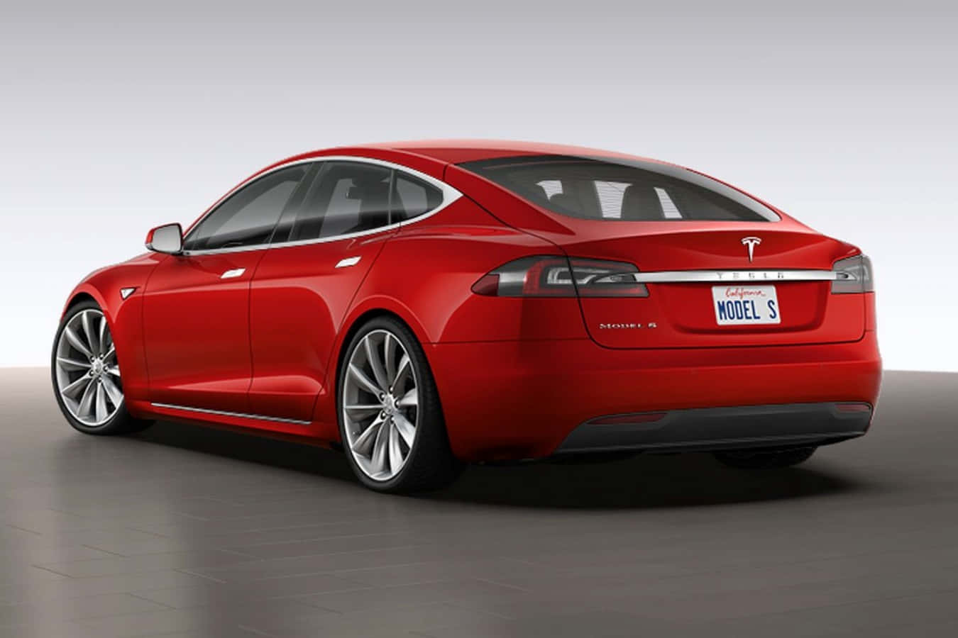 Bilddes Roten Tesla Aus Dem Jahr 2017