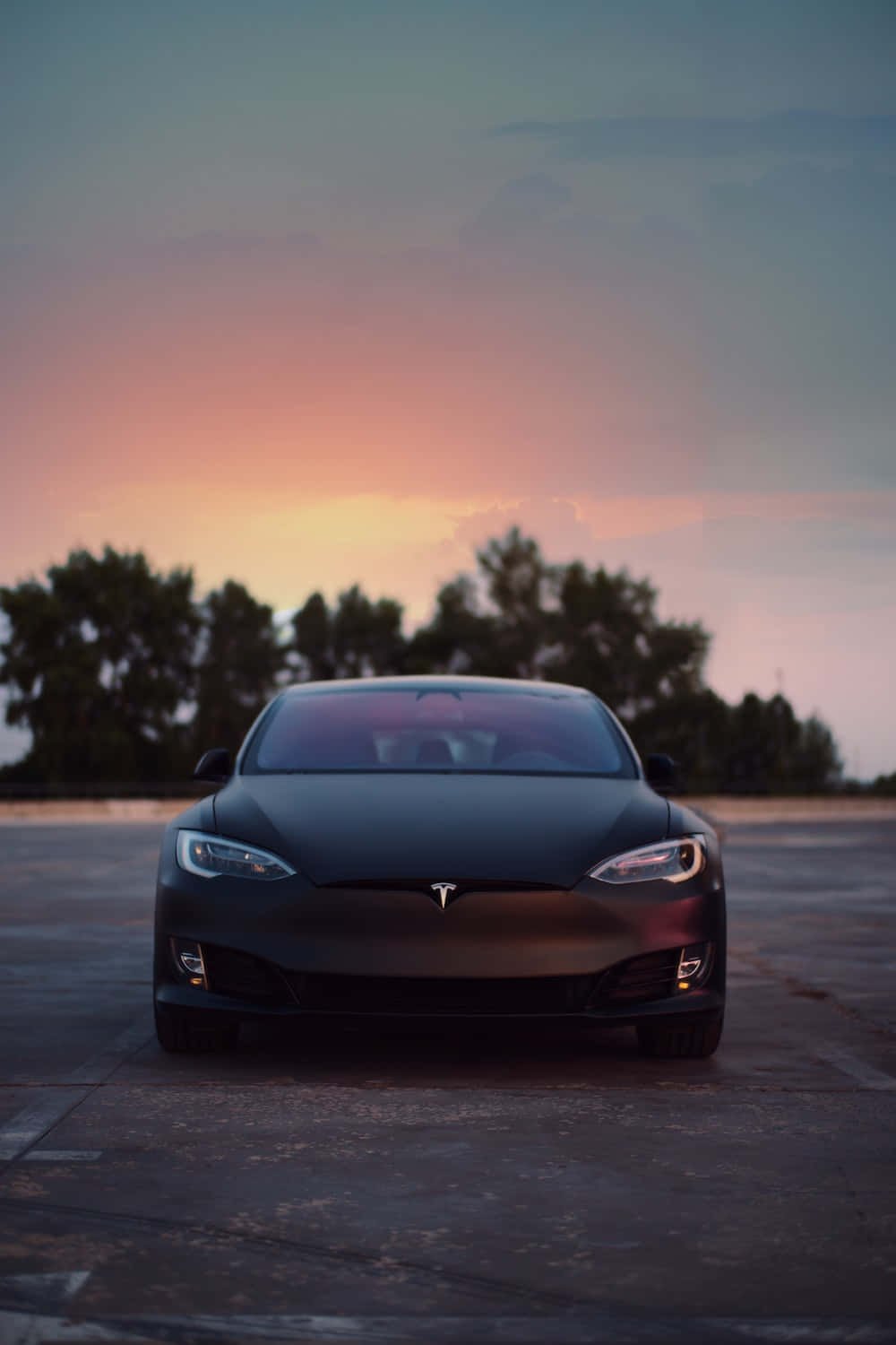 Aesthetic Black Tesla Picture