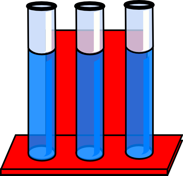 Test Tubes Cartoon Illustration PNG