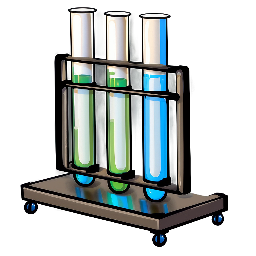 Test Tubes With Stand Png 06262024 PNG