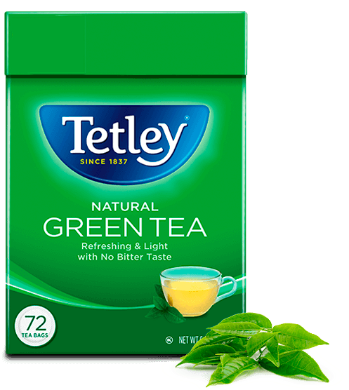 Tetley Natural Green Tea Box PNG