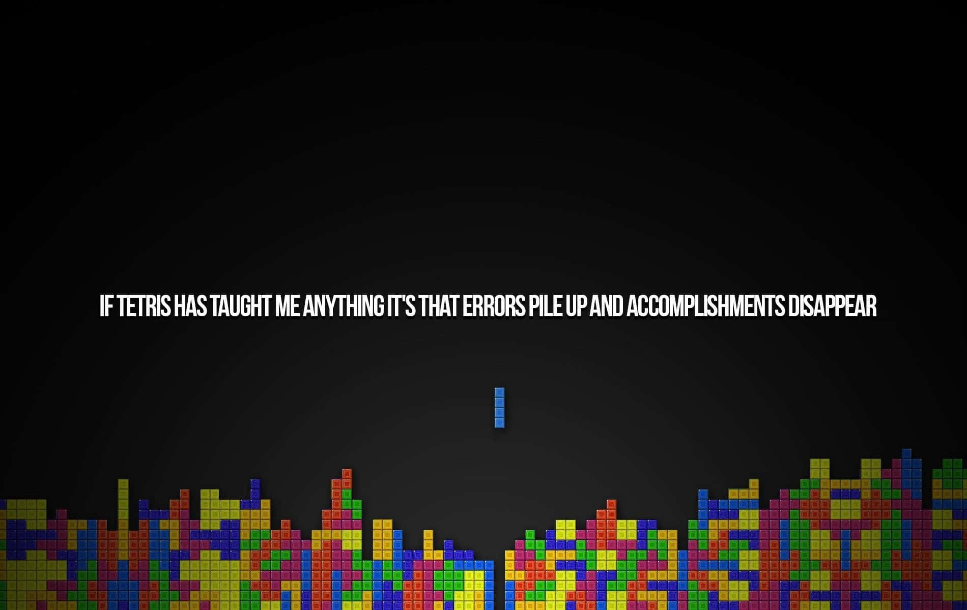Colorful Tetris blocks in action