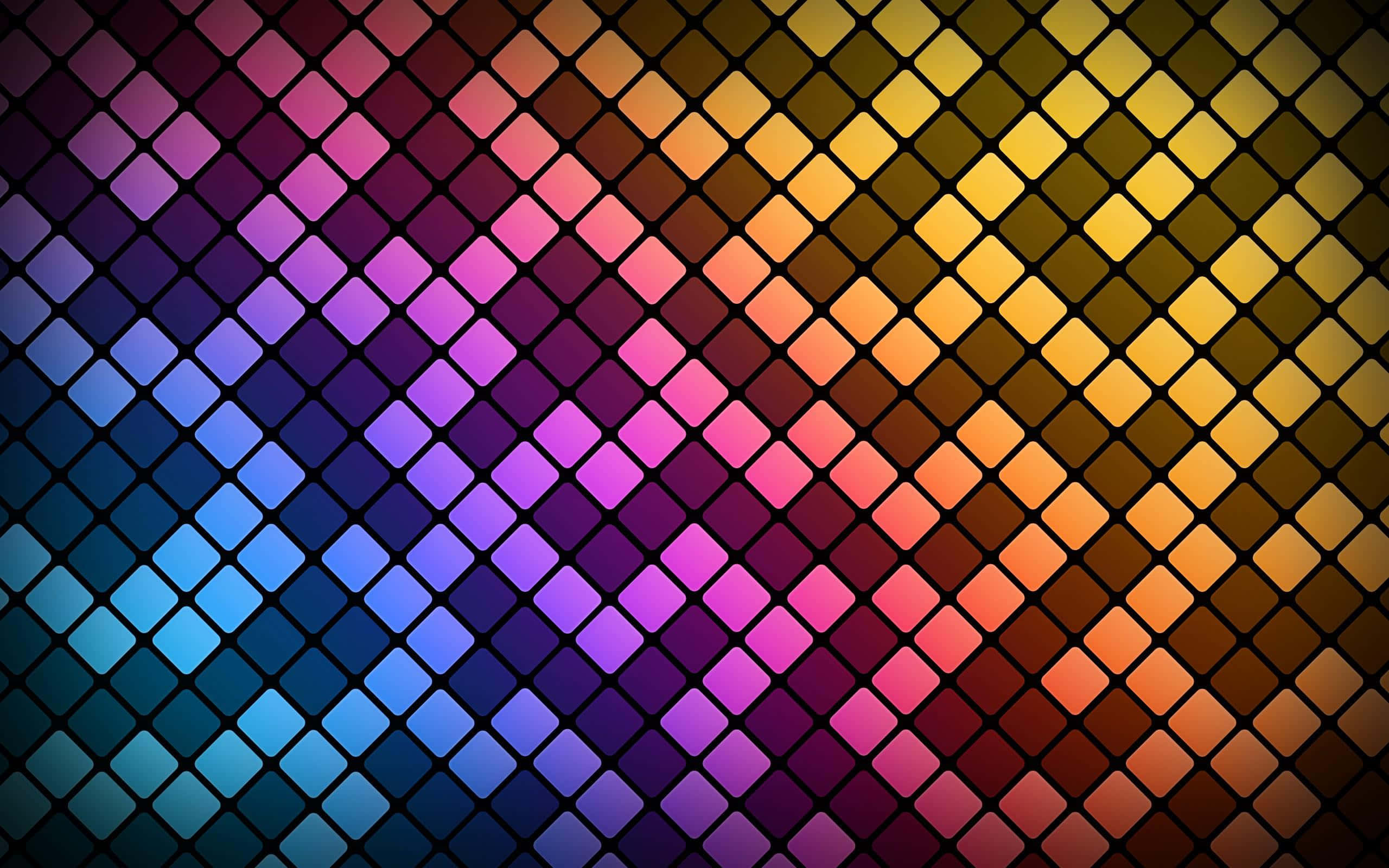 Classic Tetris Blocks in Colorful Arrangement