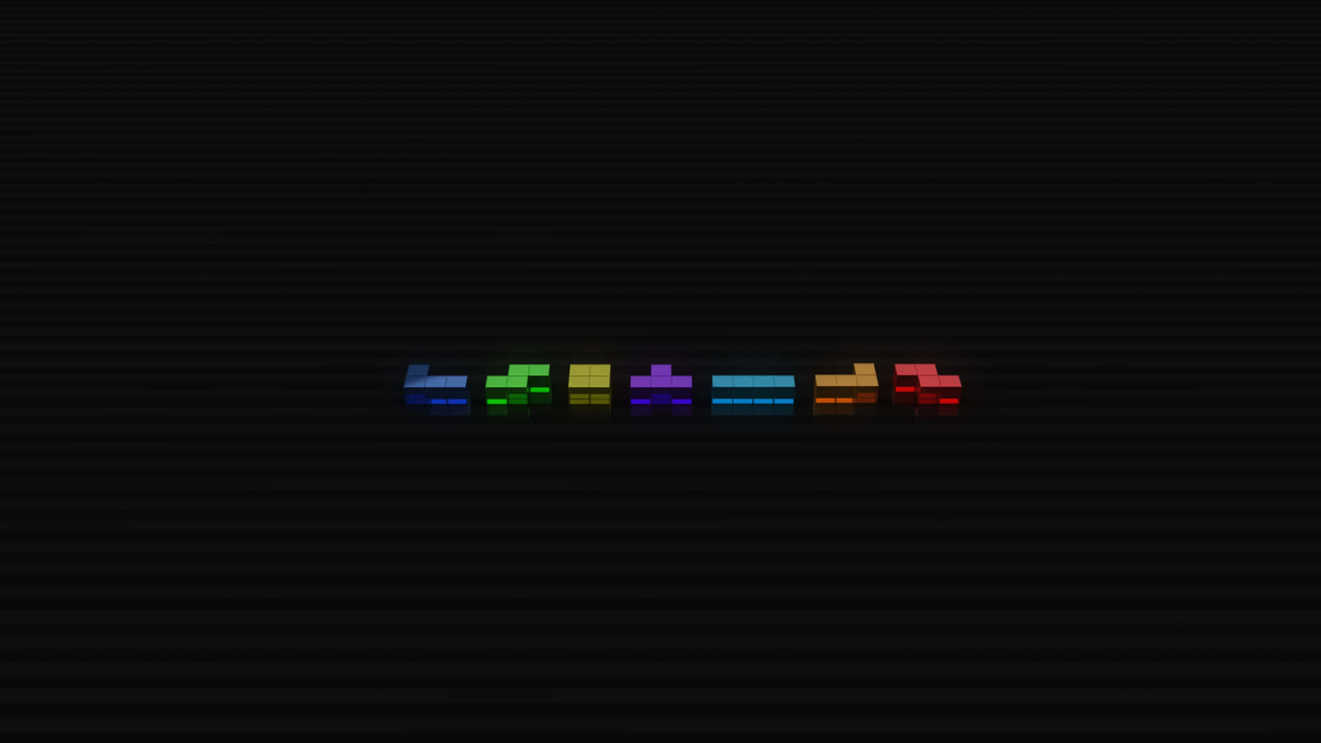 Colorful Tetris Block Formation