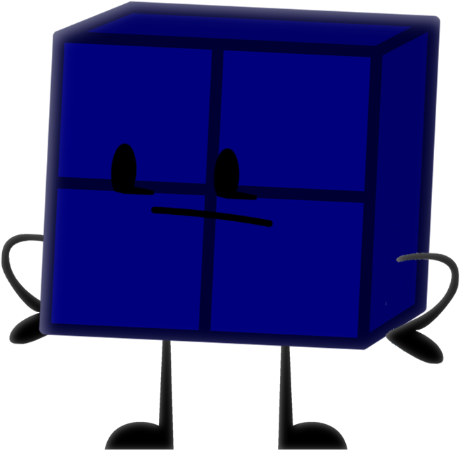 Tetris Block Character Cartoon PNG