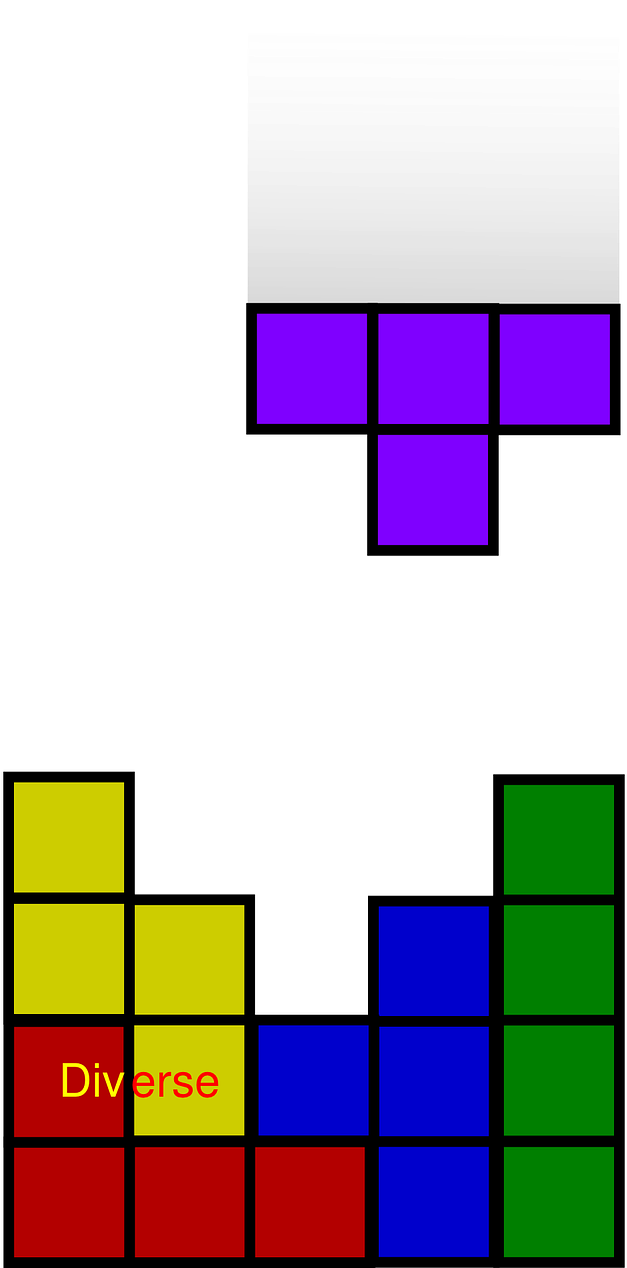 Tetris Blocks Colorful Gameplay PNG