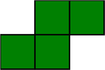 Tetris Green T Block PNG