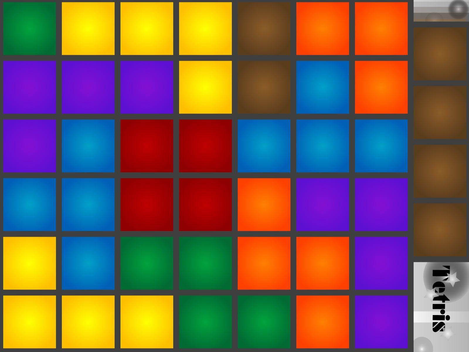 Tetris Store fliser - Bevæg Checker Tapet Wallpaper
