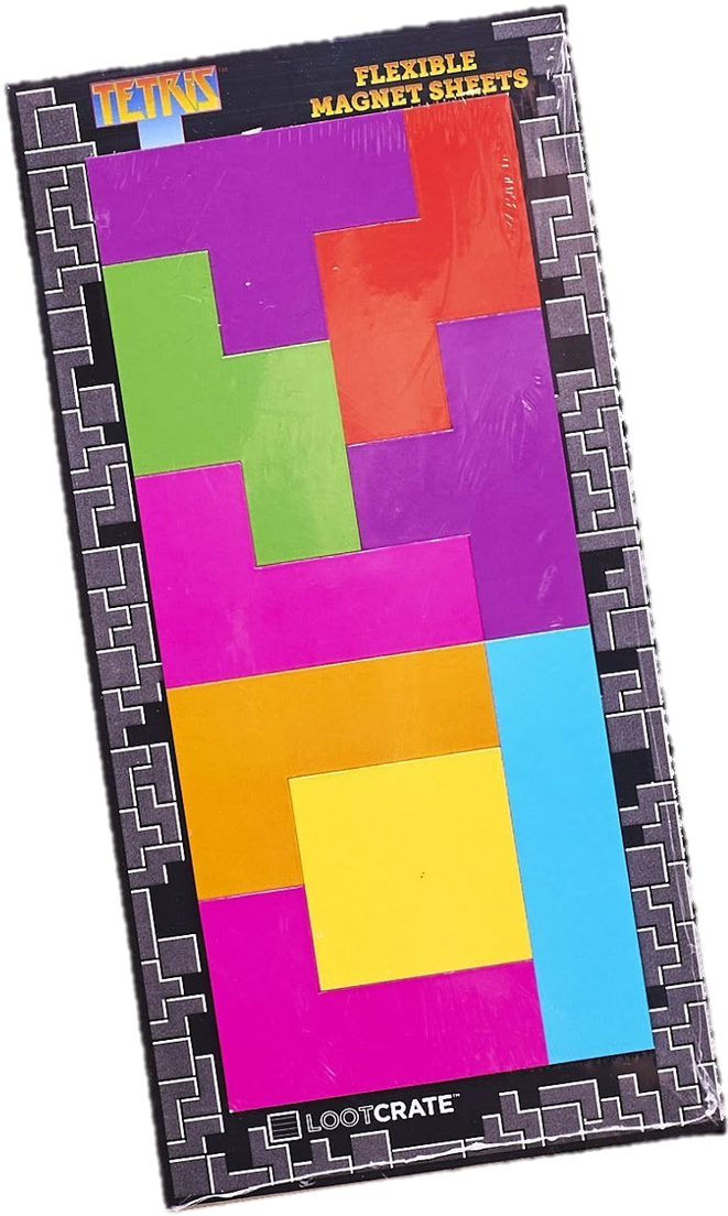 Tetris Magnet Sheets Packaging PNG