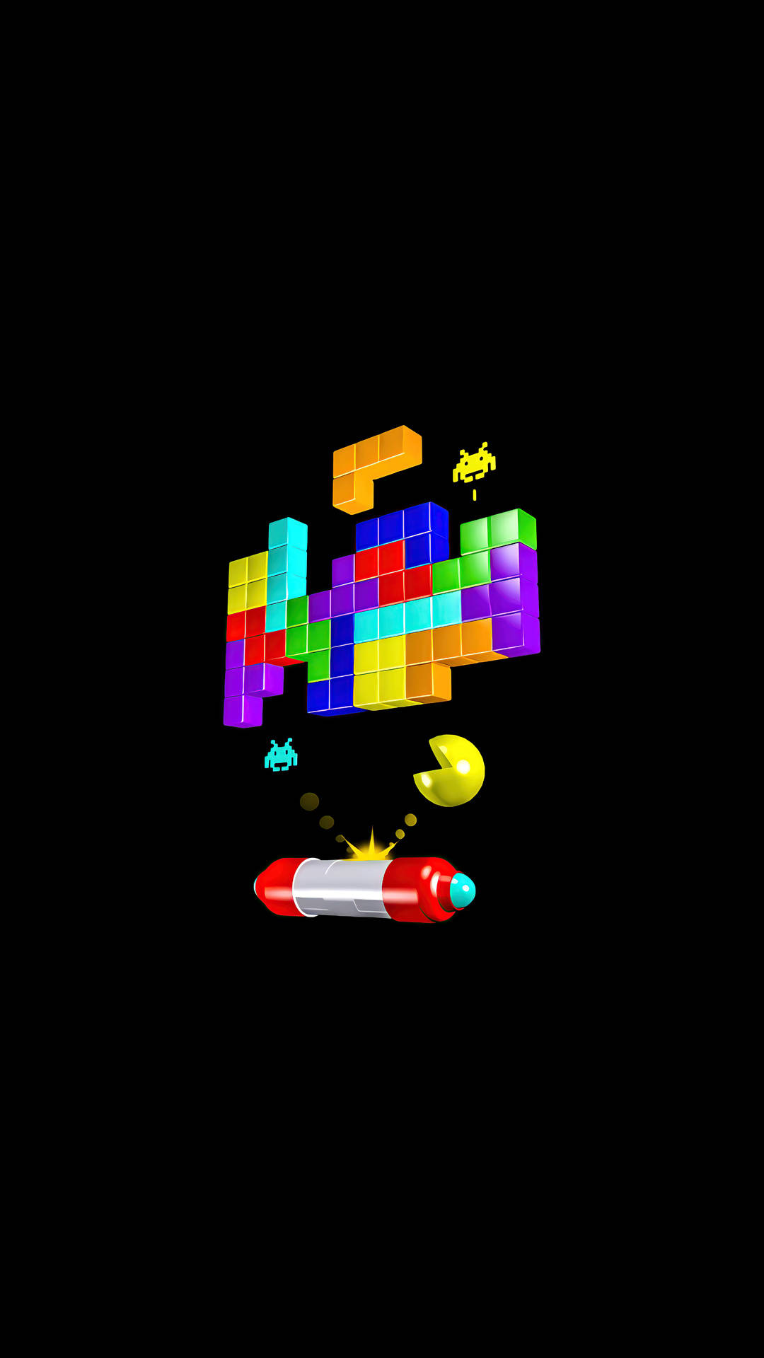 Tetris Minimal Dark Iphone