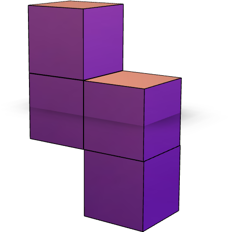 Tetris T Block3 D Rendering PNG