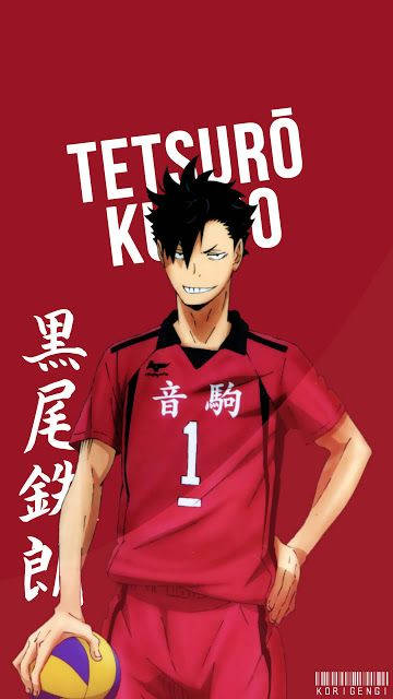 Tetsuro Kuroo Nekoma High Volleyball kaptainen er detaljeret på dette skræmmende wallpaper. Wallpaper