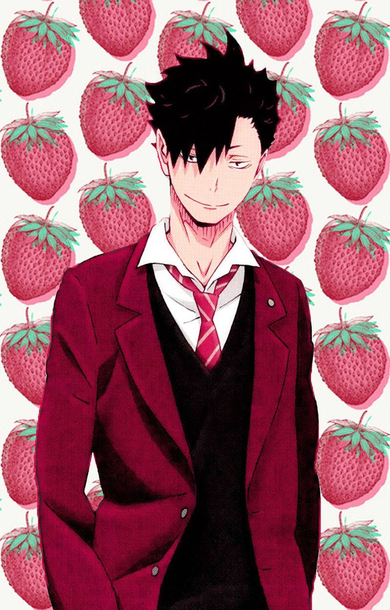 Tetsuro Kuroo Strawberries Wallpaper