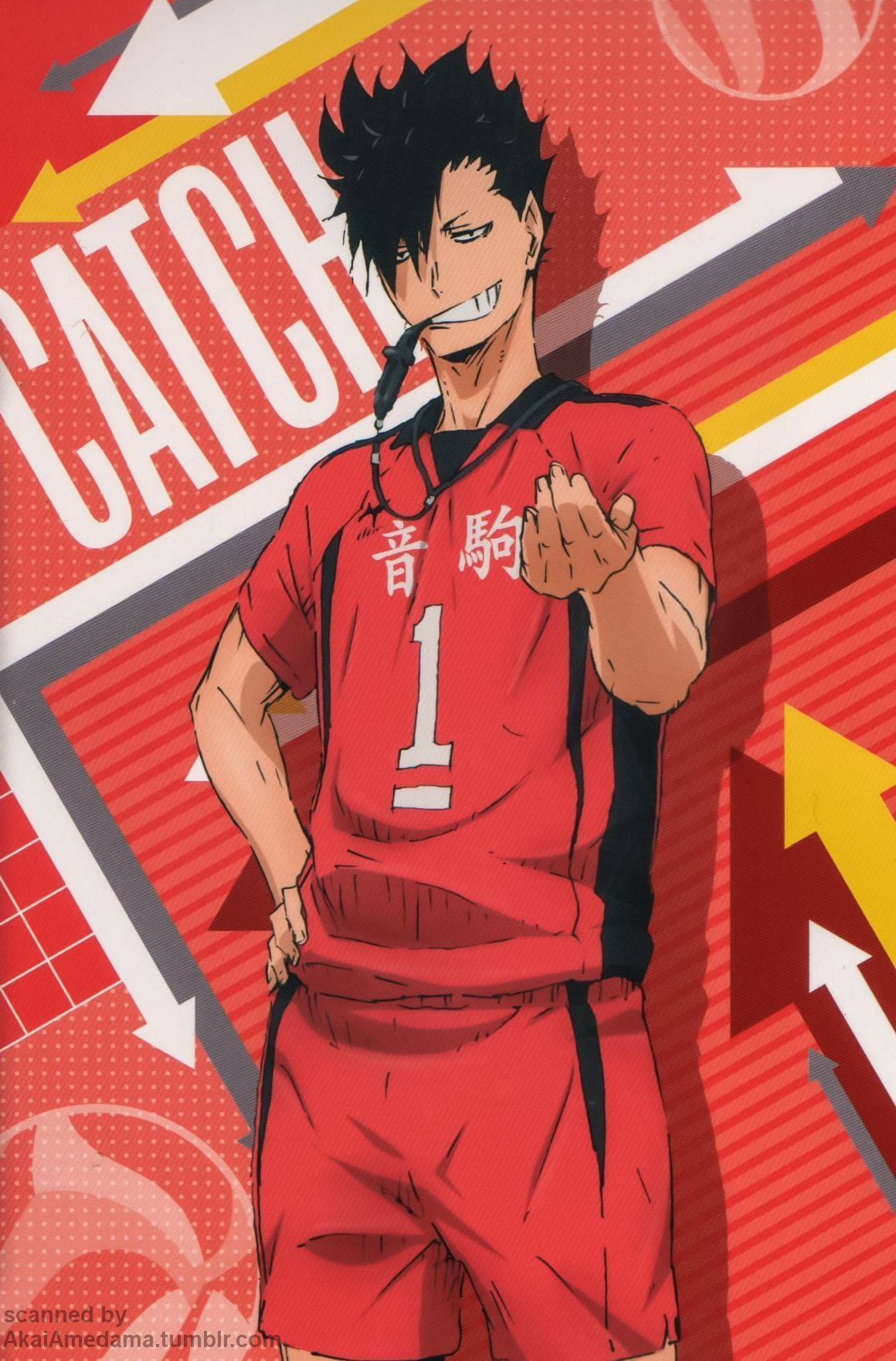 Tetsuro Kuroo Volleyball Captains Tapet Wallpaper