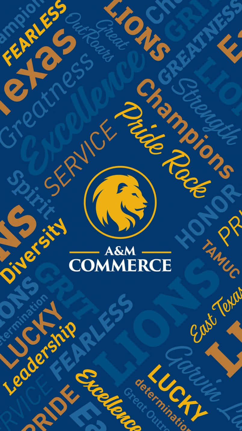 A&m Commerce Blue Poster Wallpaper