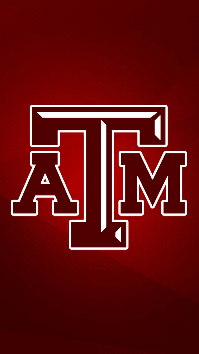 Texas Am Aggies Logo On A Red Background Wallpaper