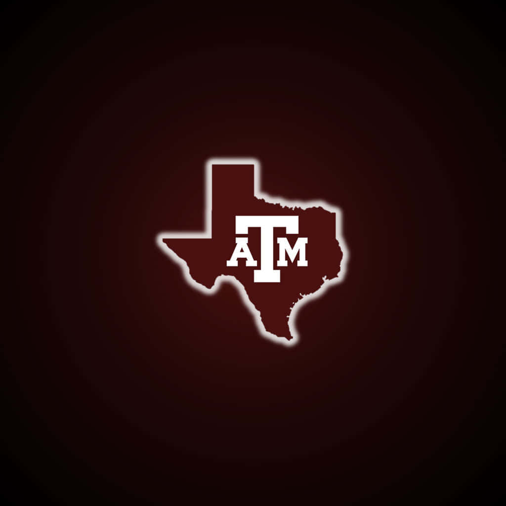 Texas Am Aggies Logo On A Dark Background Wallpaper