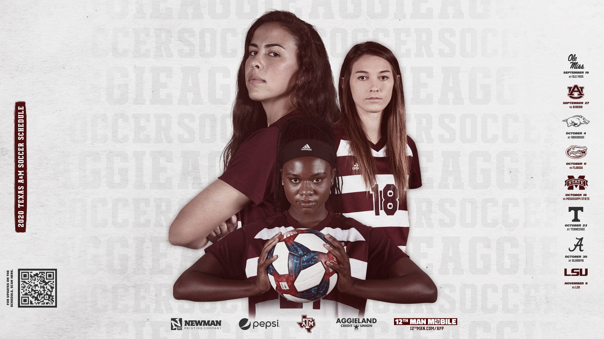 Texas AM University Kvindelige Soccer Spillere Wallpaper Wallpaper