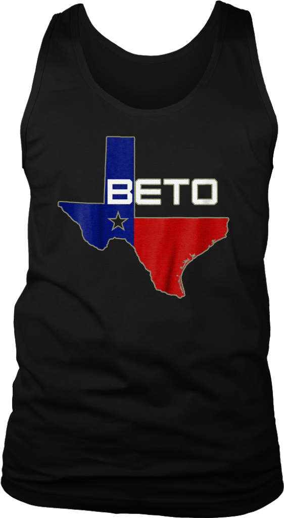 Texas Beto Flag Tank Top PNG