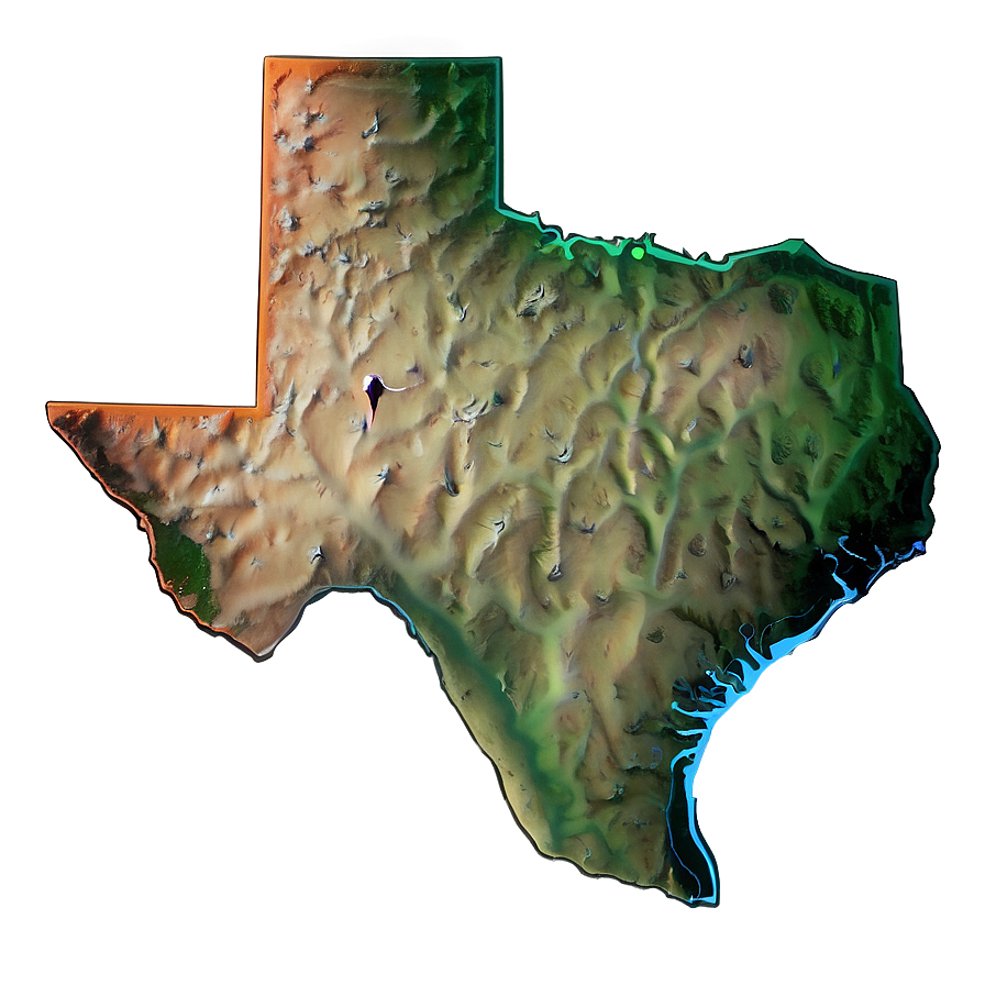 Texas Boundary Shape Png 05252024 PNG
