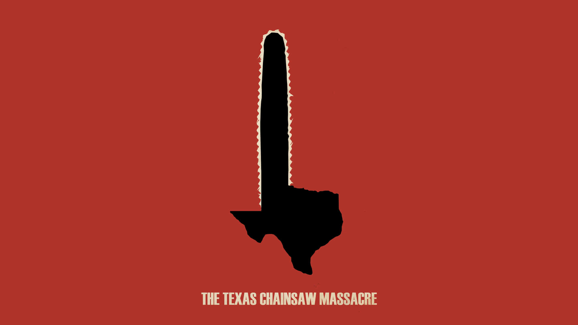Texas Chainsaw Massacre Minimalist Poster Wallpaper