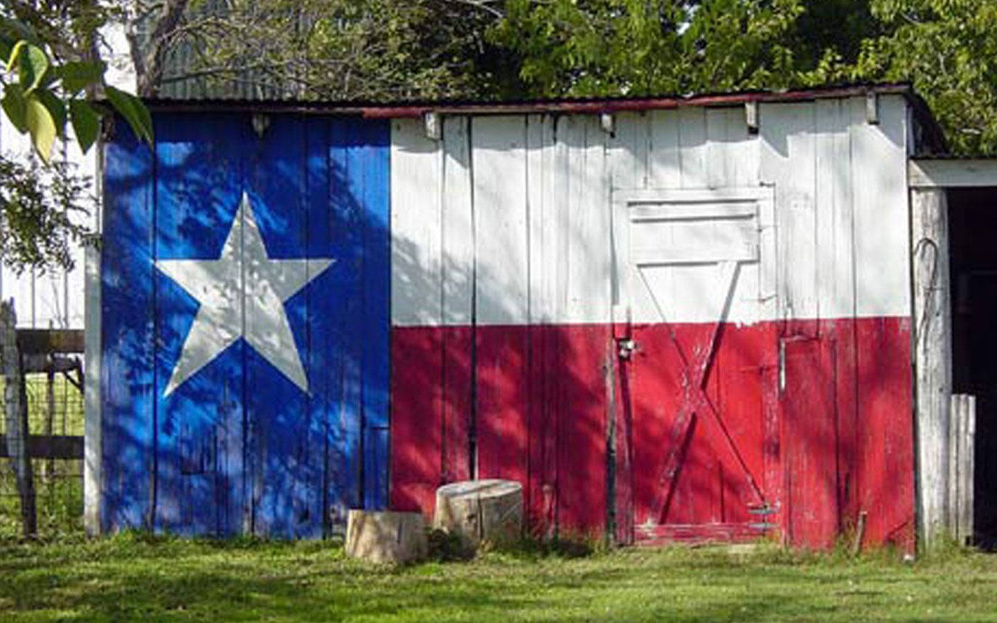 Texas Country Shed Wallpaper