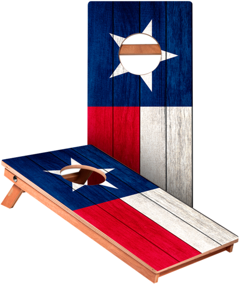 Texas Flag Cornhole Board PNG