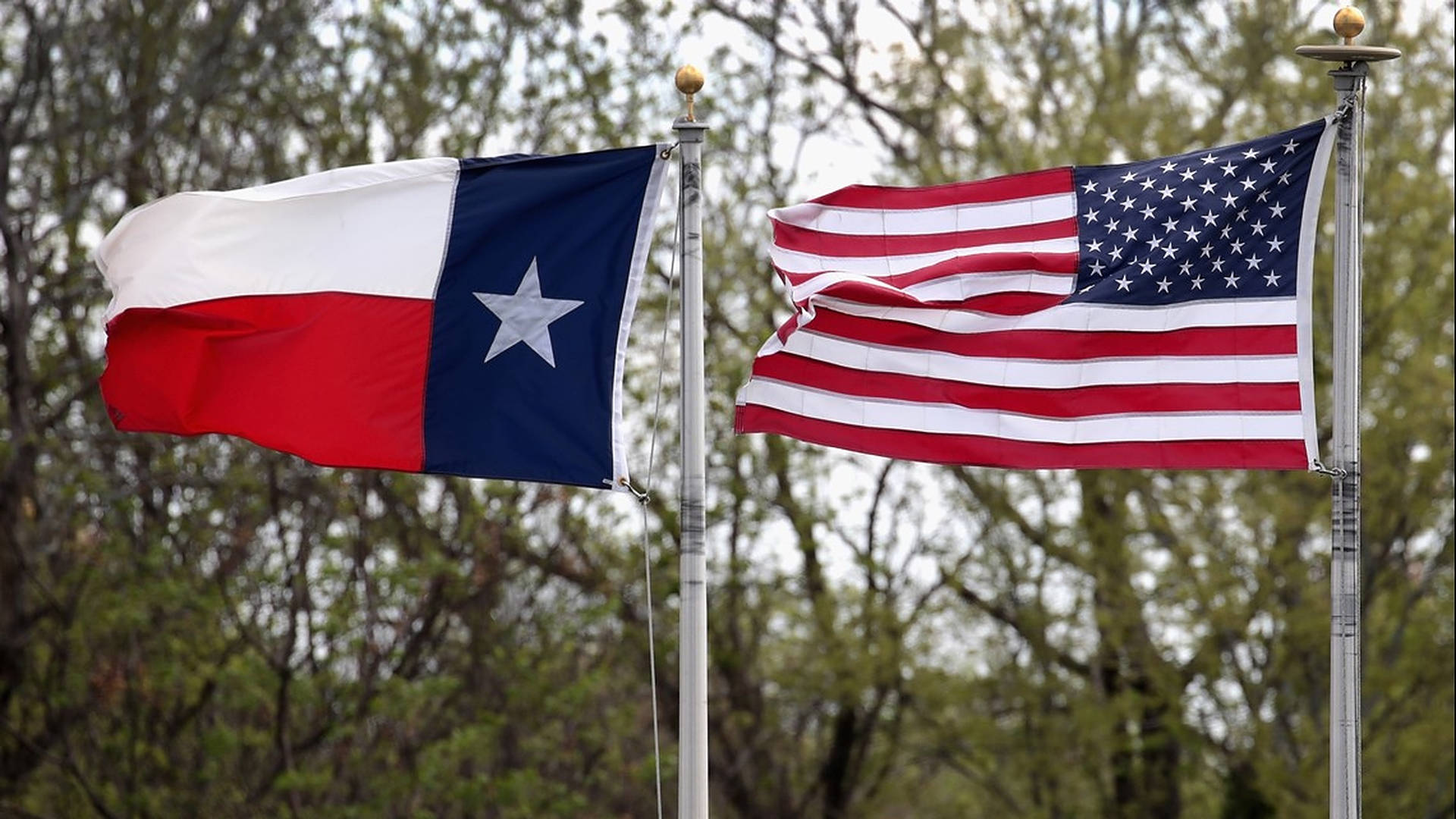 Texas Flag During Daytime Wallpaper