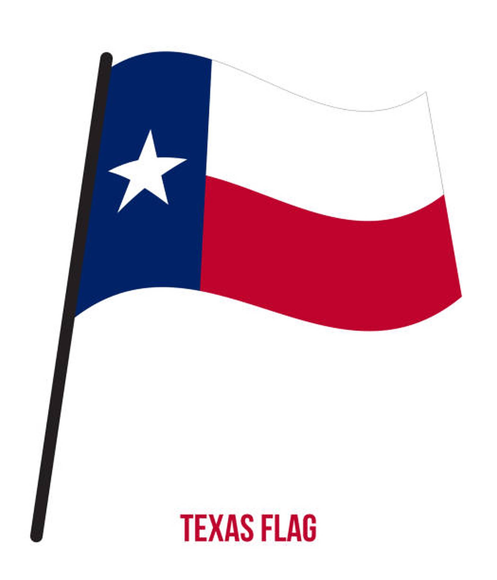 Texas Flag Illustration Wallpaper