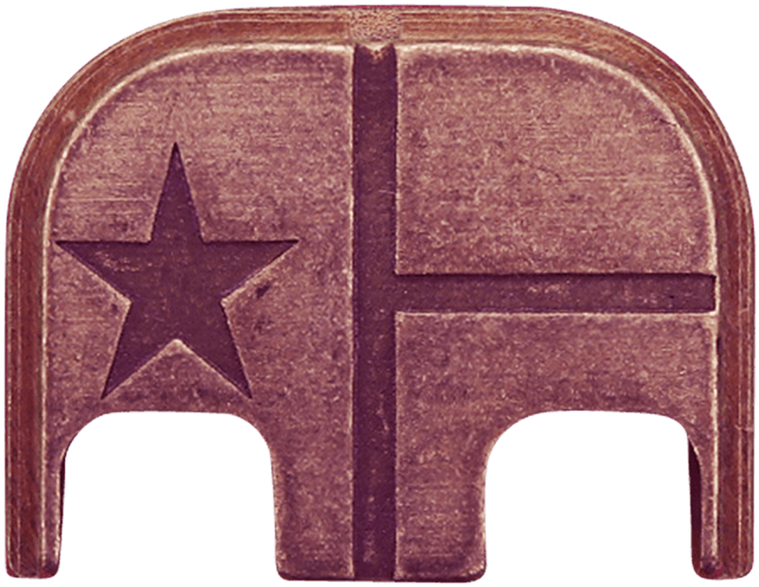 Texas Flag Inspired Metal Bookmark PNG