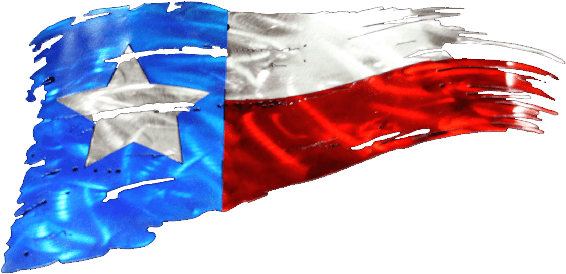 Texas Flag Waving Distorted PNG
