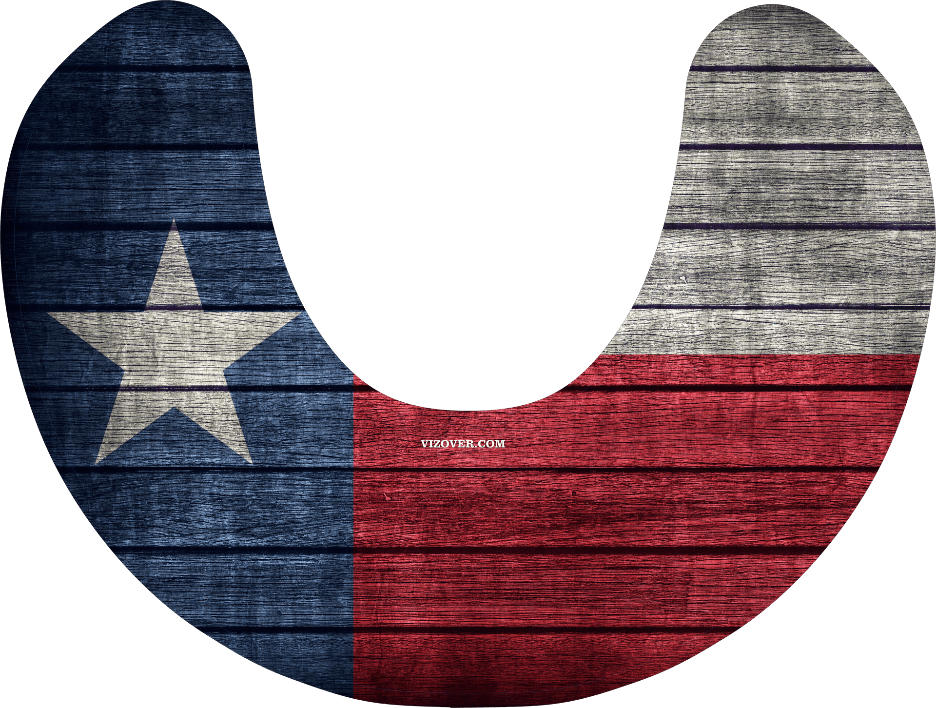 Texas Flag Wooden Texture PNG