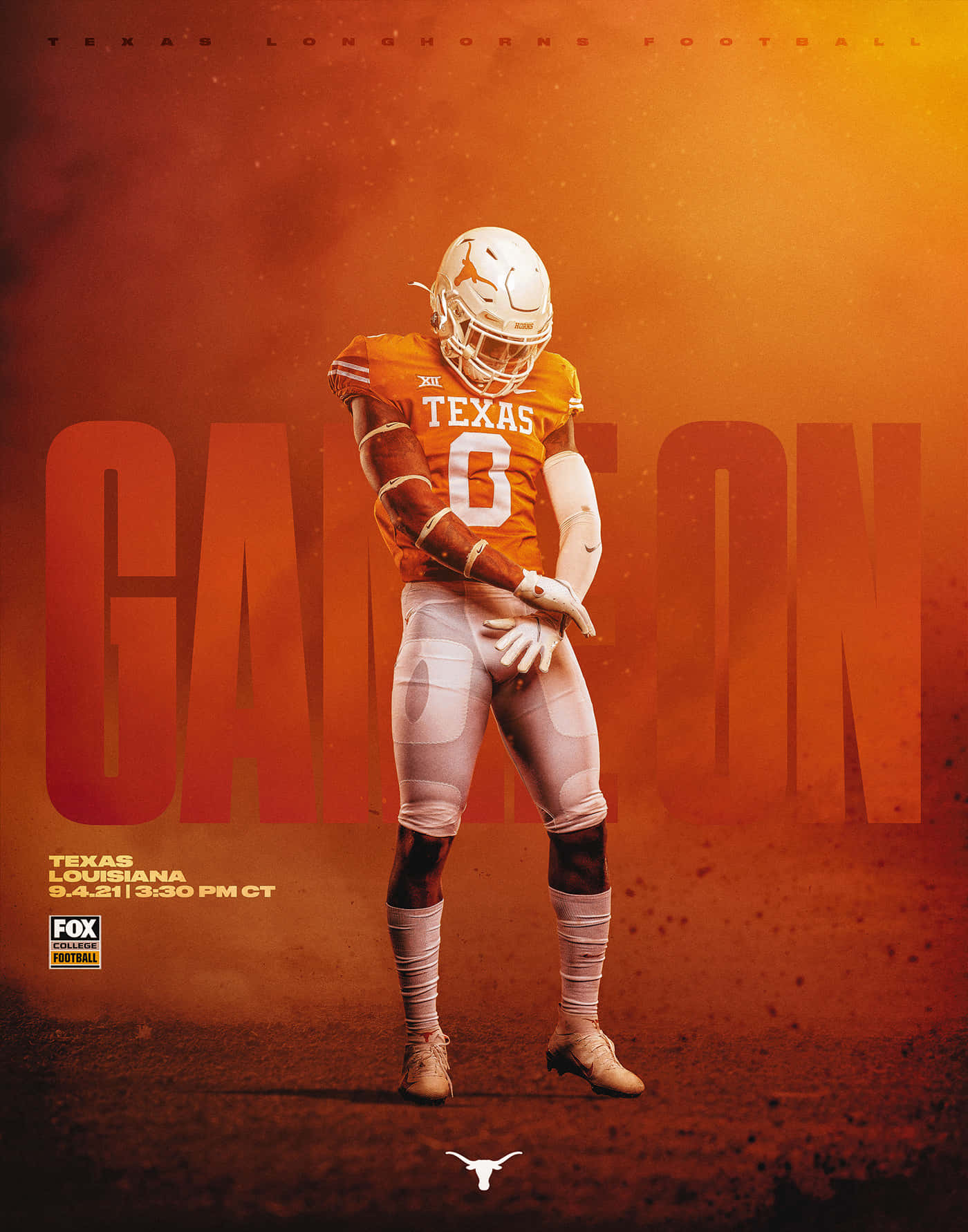 Texas Football Orange Aesthetic Wallpaper