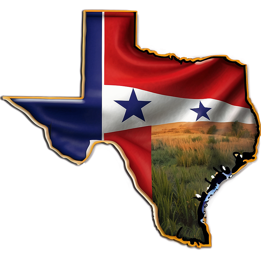 Texas Geographic Outline Png Cok55 PNG