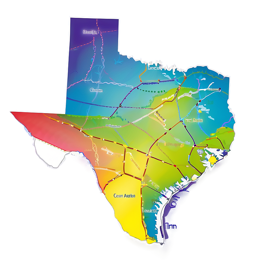 Texas Geographical Outline Png 84 PNG