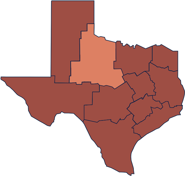 Texas Heat Map PNG