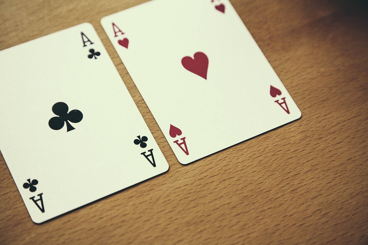 Texas Hold'em Double Aces Wallpaper