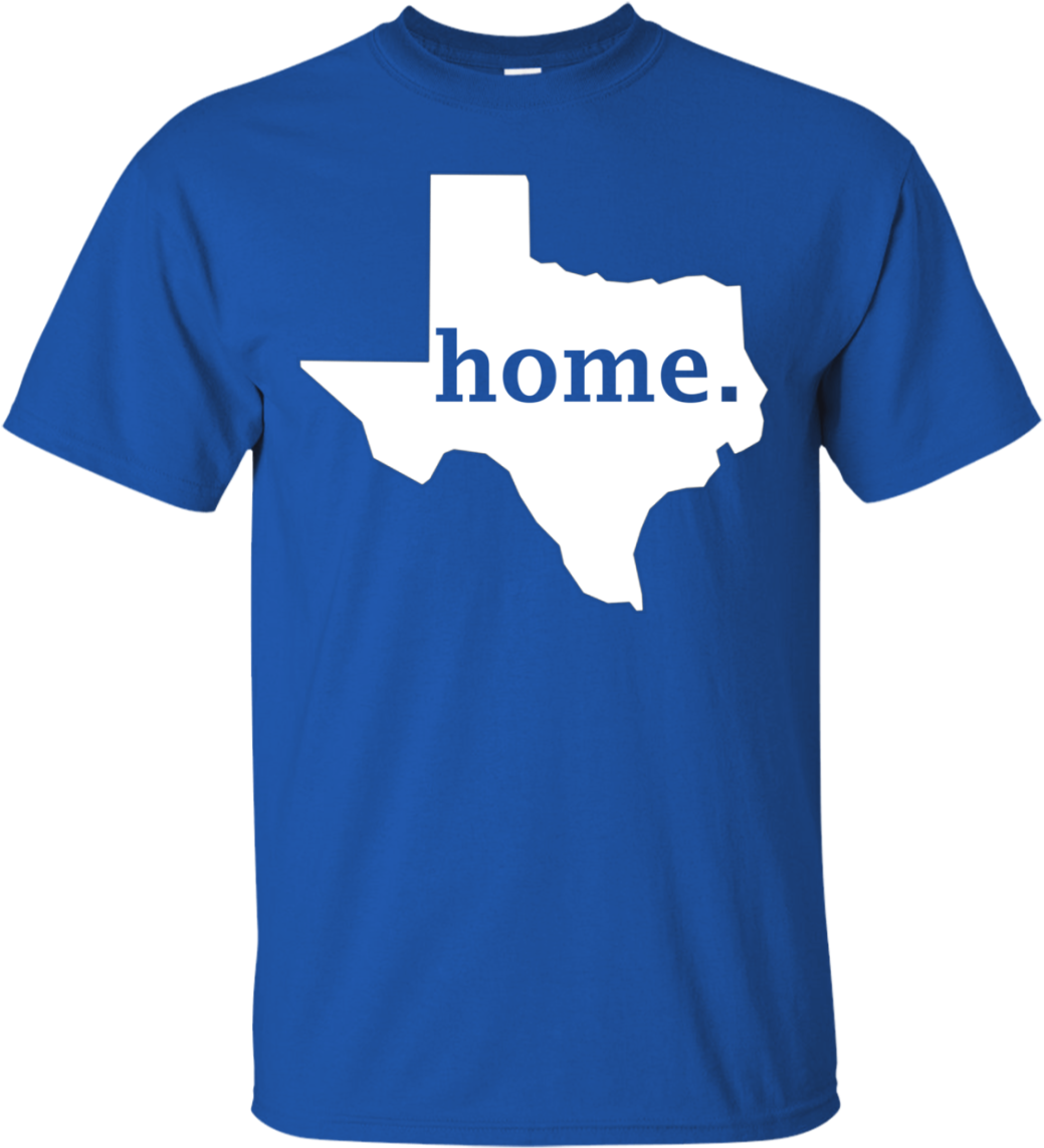 Texas Home Outline T Shirt Design PNG